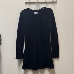 Black Cardigan with Button Accents